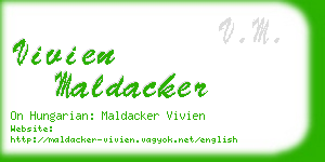 vivien maldacker business card